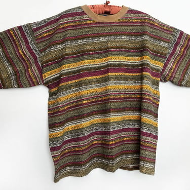 1980s T Shirt XL OP Ocean Pacific Surfing Tribal Stripes Tee Beach Vintage  Men's Tee Shirt Cotton Hawaiian 1970's 