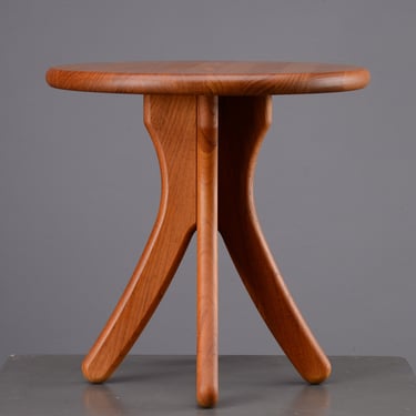 Beni Møbler Round Teak Side Table Mid-Century Danish Modern 