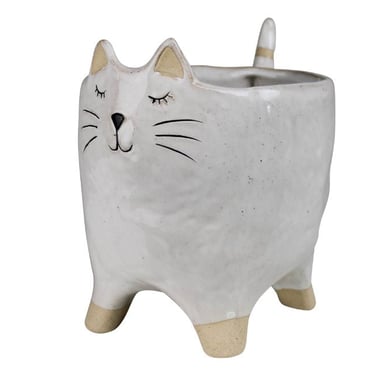 Ceramic Cat Cachepot