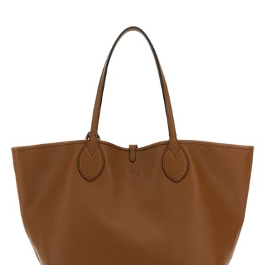 Gucci Women Caramel Leather Reversible Shopping Bag