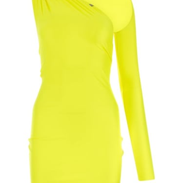 Alyx Women Fluo Yellow Satin Mini Skirt