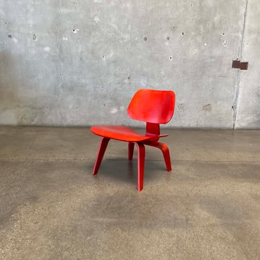 Vintage Red Eames Plywood Chair