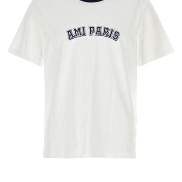 Ami Man White Cotton T-Shirt