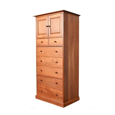 Shaker Tall Chest of Drawers Gentlemans Chest Solid Cherry 
