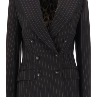 Dolce & Gabbana Pinstriped Turlington Jacket Women