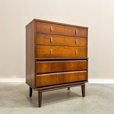 MCM High Boy Five Drawer Dresser 