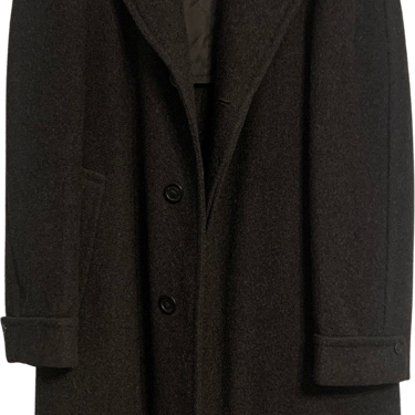 30s/40s Dark Chalkboard Gray Heavy Coat Fenton Fabrics By Jc Penny