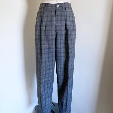 Vintage 80's Moods by Krizia Plaid Trousers, 27