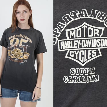 Harley Davidson 3D Emblem 85 Years Of Traditions Double Sided T Shirt 