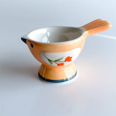 Modern Orange Bird Egg Cup