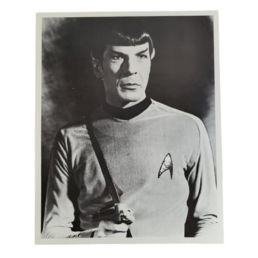 1960's Spock Nimoy Promo Photo Poster Star Trek Black & White Original 8x10 M24 