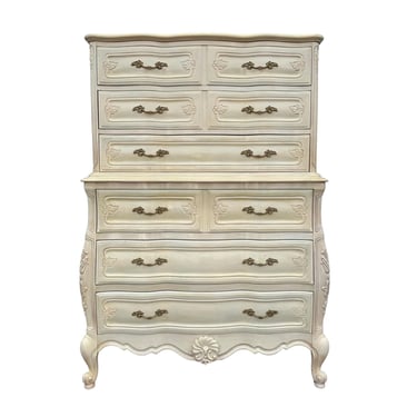 French Provincial Tallboy Dresser with 6 Drawers by Sherrill | Elle  Woodworthy - Fort Myers, FL | ATTIC