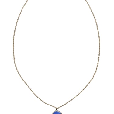 Kendra Scott - Gold Chain w/ Blue Pendant Necklace
