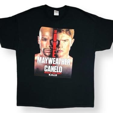 Vintage 2013 Mayweather vs Canelo “Who’s The One?” Boxing Promotional Graphic T-Shirt Size XL 