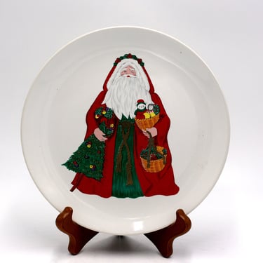 vintage Dayton Hudson Marshall Field's Santa Christmas plate 1993 made in Japan 