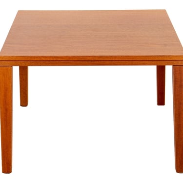Danish Modern Cherry Wood Square Coffee Table