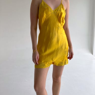 Hand Dyed Sunflower Yellow Silk Step In