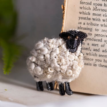 Embroidered Sheep Pin