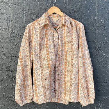 Jack Winter Brown Floral Buttonup