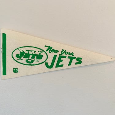 Vintage Small New York Jets 9 Inch NFL Pennant 