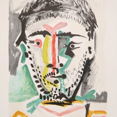 Portrait d'Homme, Pablo Picasso (After), Marina Picasso Estate Lithograph Collection 
