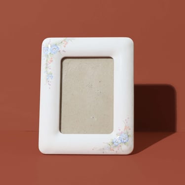 Vintage Ceramic Floral Frame, Retro Floral Frame, Vintage Picture Frame 