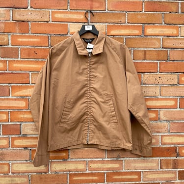 vintage 70s brown towncraft harrington jacket / m medium 