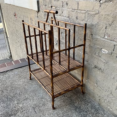 Faux Bamboo Magazine Stand