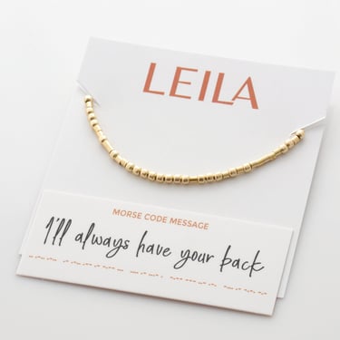 I'll Always Have Your Back - Hidden Morse Code Message Necklace, Best Friend Gift, Friendship Necklace, Bestie or Sister Gift, Support Gift 