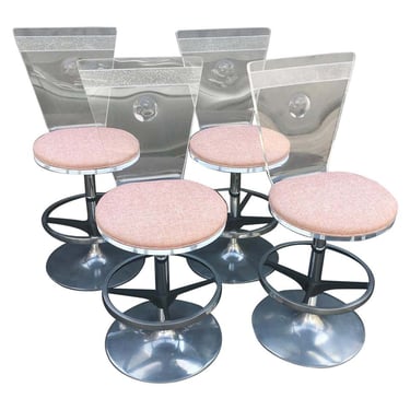 Set of Four Bar Stools