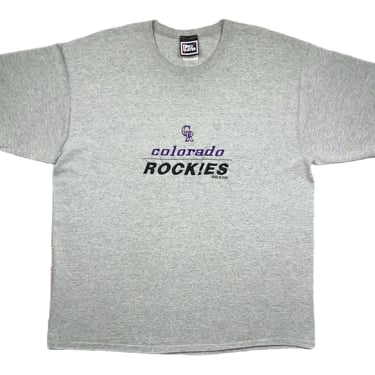 Vintage 1998 Pro Player Colorado Rockies Baseball Embroidered MLB T-Shirt Size XL 