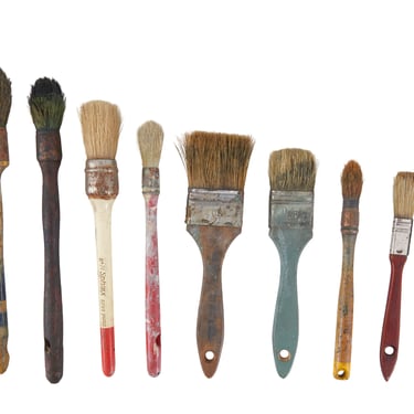 Vintage Paint Brushes - Small