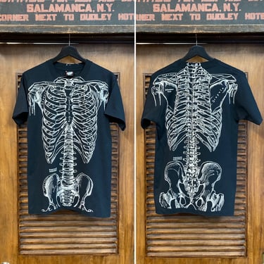 Vintage 1980’s Body Skeleton Bones X-Ray Leslie Arwin Artwork T-Shirt, Goth, Punk, Screen Stars, 80’s Tee Shirt, Vintage Clothing 