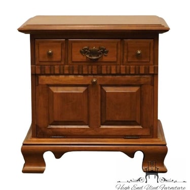 SPRAGUE & CARLETON Solid Hard Rock Maple Colonial Early American 24" Drop-Front Cabinet Nightstand 