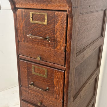 Oak file unit rare 3/4 size by Anthony & Cowell Co 