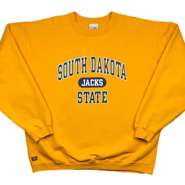 Vintage 90s South Dakota State University “Jacks” Made in USA Collegiate Crewneck Sweatshirt Pullover Size Large 