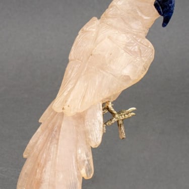 Italian Hardstone Cockatoo Figure