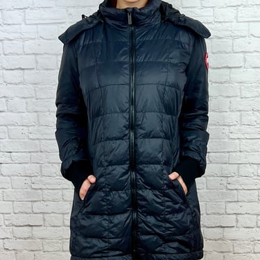 Canada Goose Ellison Packable Quilted Coat, Navy, size XL