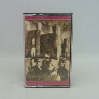 U2 - The Unforgettable Fire (1984) - Vintage 1980s Cassette Tape - Pride, A Sort of Homecoming, Bad 