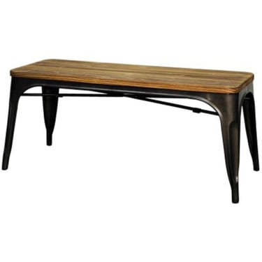 Metropolis Bench Gunmetal