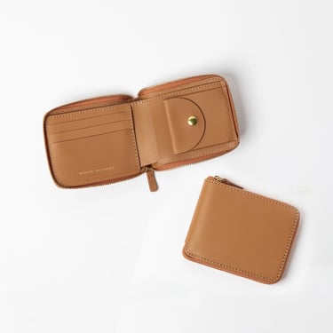 Coupe Leather Wallet in Saddle