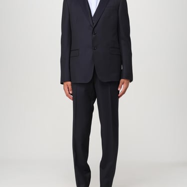 Zegna Suit Men Blue