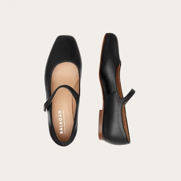 Balagan Studio | Mary Jane Ballerina Flats in Black