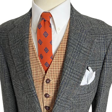 Vintage POLO RALPH LAUREN Wool Tweed Sport Coat ~ size 38 ~ Glen Plaid / Check ~ jacket / blazer ~ Preppy / Ivy / Trad ~ University Club 