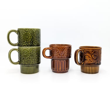 Vintage 1970's Mugs, Made in Japan 