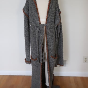 1980s Henri Bendel Heavy Knit Duster Cardigan (rare)