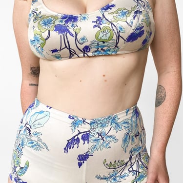 1960s Floral High Waist Bikini, sz. S/M
