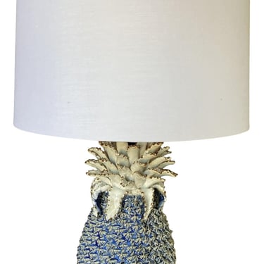 Ceramic Pine Apple Lamp with Large Shade w/ shade 
