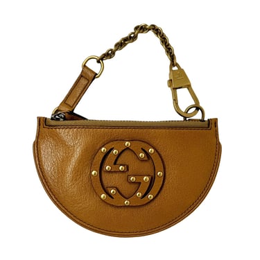 Gucci Brown Studded Logo Mini Bag
