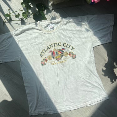 Vintage Atlantic City White T-Shirt by Gildan